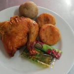 Cuarto de pollo asado