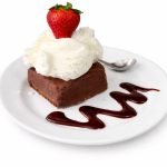 Brownie con helado