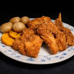 Cuarto de pollo apanado
