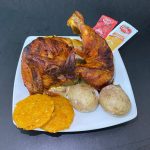 Medio pollo asado
